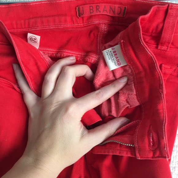 JBrand Super Skinny Jeans Lipstick Red - Picture 4 of 6